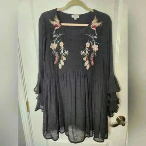 Bohemian style embroidery shirt dress #66